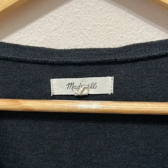 Madewell Black Sleeveless Cropped T-Shirt - Picture 3 of 5